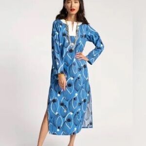 NWT Frances Valentine Kitt Caftan Aquarius